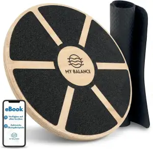 My Balance Premium Balance Board inkl. Antirutschmatte I Hochwertiges Wackelbret