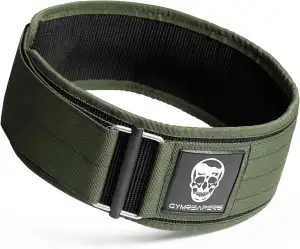 Gymreapers Schnellverschluss-Gewichthebergürtel für Bodybuilding, Kraftdreikampf