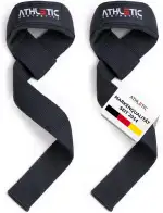 ATHLETIC AESTHETICS Zughilfen für Krafttraining und Bodybuilding (gepolstert) - Profi Lifting Straps 60 cm Länge für Fitness, Weightlifting, Kreuzheben - Zughilfe im Paar für Frauen und Männer
