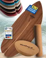 WAHU Board - Balance Board Mit Einzigartigem Rocker Shape - Surf Board (100% Holz) | 100% Spaß Ga...