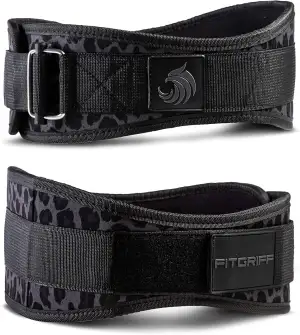 Fitgriff® Gewichthebergürtel V2 - Gewichtheber Gürtel für Damen und Herren - Bodybuilding, Kraftt...