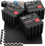 Schutzmatten Bodenschutzmatte Set Sportmatte Gymnastikmatte Puzzlematte: Puzzle Sportgeräte Matte Fitnessmatte Turnmatte Unterlegmatte Bodenmatte Sport Mat Trainingsmatte Gummimatte Yogamatte Fitness