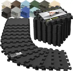 Schutzmatten Bodenschutzmatte Set Sportmatte Gymnastikmatte Puzzlematte: Puzzle Sportgeräte Matte...