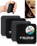 PULLUP & DIP Griffpads Griffpolster [4er Set] für Klimmzüge, Fitness, Bodybuilding & Krafttraining, 2 Paar Neopren Grip Pads, Trainings Pads als Alternative zu Trainingshandschuhen für maximalen Griff