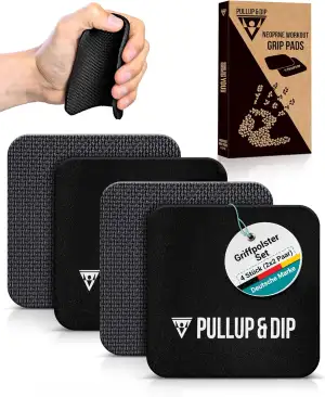 PULLUP & DIP Griffpads Griffpolster [4er Set] für Klimmzüge, Fitness, Bodybuildi