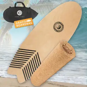 JUCKER HAWAII Balance Boards - Trick & Surf Balanceboard (100% Echtholz) mit extra rutschfester Oberfläche - Find Your Balance