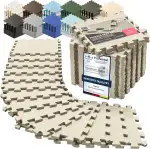 Schutzmatten Bodenschutzmatte Set Sportmatte Gymnastikmatte Puzzlematte: Puzzle Sportgeräte Matte Fitnessmatte Turnmatte Unterlegmatte Bodenmatte Sport Mat Trainingsmatte Gummimatte Yogamatte Fitness