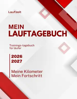 Dein Trainingsprotokoll für Läufer | Erfasse Distanz, Zeit, Pace & mehr: Für amb