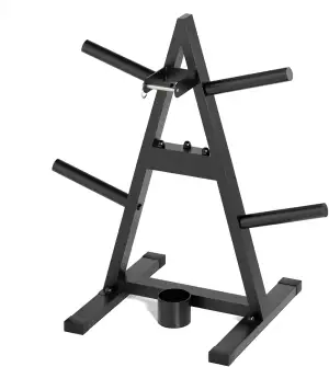 A-Rahmen Hantelscheibenbaum für 2,5 cm olympische Platten – hält 136 kg, Hantela