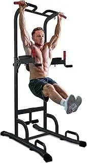 Sportstech 7in1 Power Tower PT300 als Dip Station & Kraftturm, multifunktionale