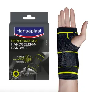Hansaplast Performance Handgelenk-Bandage, Handgelenkstütze stabilisiert & entla
