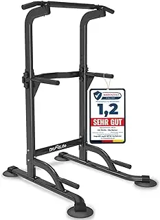 DH FitLife Power Tower Dip Station | Klimmzugstange Freistehend | Dip Barren Rüc