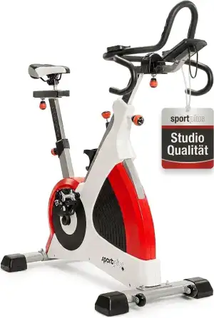 SportPlus Speedracer, Indoor Cycling Bike in Studioqualität, 50 Widerstandsstufe