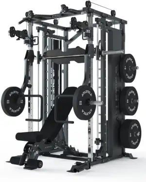 ATLETICA Fortress Multipresse Set | Target | Kraftstation mit B6 Hantelbank, Jam