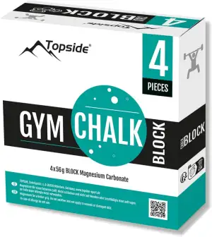 TOPSIDE Gym Chalk 4x56g (und 8x56g) Chalk Block für Gewichtheben, Klettern, Boul