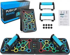 Liegestütze Brett, 17 in1 Multi-Funktions Heimtrainingsgeräte Push Up Board Falt