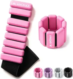 Amonax Gewichtsmanschetten Ankle Weights Set, Fitness Gewichte Für Beine Und Arm