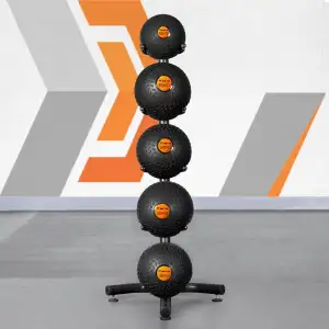 METIS Ständer für Medizinball & Slamball - Gym Ball Ablage für bis zu 5 Bälle