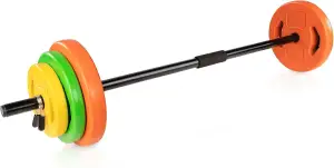 Tunturi Langhantel set - Aerobic Pump Hantelset – 20kg bis zu 40kg -Komplettset