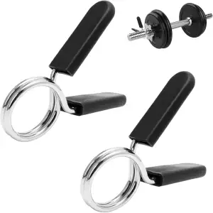 2 Stück 28mm Hantelverschlüsse, Gewichte Hantel Clip, Federklemmen für Langhante