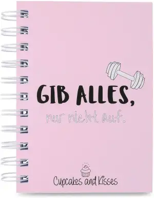 CUPCAKES & KISSES® Trainingstagebuch für Fitness Studio, Bodybuilding & Cardio I