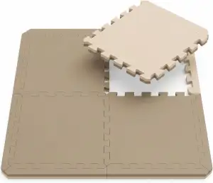 EYEPOWER Fitnessmatte 63x63x2 cm - EVA Bodenschutzmatte 2 cm dick - Puzzlematte