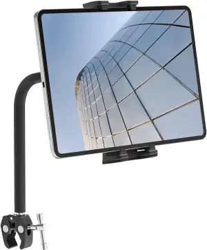 Cenawin Laufband Tablet Halterung Schwanenhals, Flexible Heimtrainer Tablet Halt