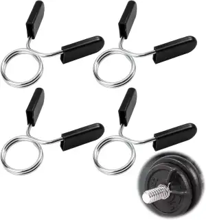 Hantelstange Federverschluss 4 Stück 28mm Gewichte hantel Langhantel Clip, für H