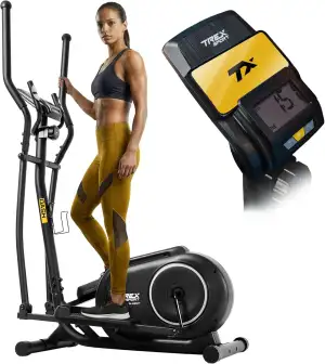 TREX SPORT Crosstrainer für zuhause TX-400CT Dash | Ellipsentrainer mit 10-stufi