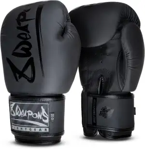 8 WEAPONS Boxhandschuhe Unlimited 2.0, Schwarz-matt, Boxhandschuhe für Training