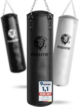 FIGHTR® Boxsack gefüllt/ungefüllt - extrem robust & langlebig | Boxsack Set inkl