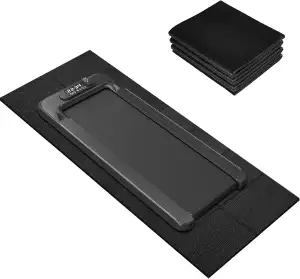 Faltbare Bodenschutzmatte Fitness Unterlegmatte für Fitnessgeräte, 140cmx65cm/16