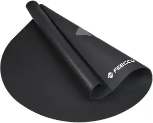 Feecco Springseilmatte, Rutschfeste 7mm Ultra-Dicke PVC Matte mit Hoher Dichte