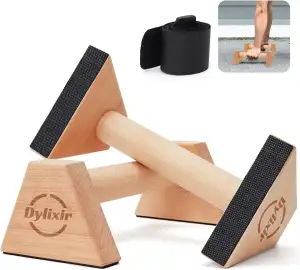 Liegestützgriffe 2 Push Up Bars Holz Parallettes gelenkschonende Liegestützgriff