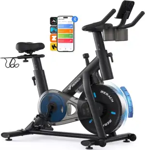 MERACH Heimtrainer Fahrrad mit Verstellbarem Widerstand, Leises Hometrainer Fahr