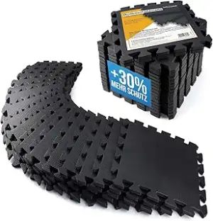 Boden-Schutzmatten XXL Set; Fitnessmatte Bodenschutz Puzzle-Matte; Unterlegmatte