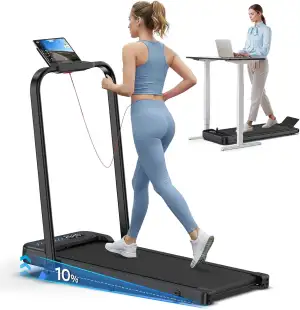 Laufband für Zuhause Klappbar, 6 in 1 Walking Pad mit Steigung, 3.0PS Klappbares