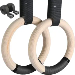LIFERUN Turnringe Ringe Turnen Gymnastikringe, Olympische Gymnastik Rings mit Gr