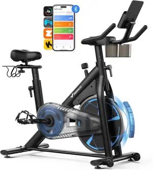 MERACH Heimtrainer Fahrrad mit Magnetischem Widerstand, Leises Hometrainer mit 8