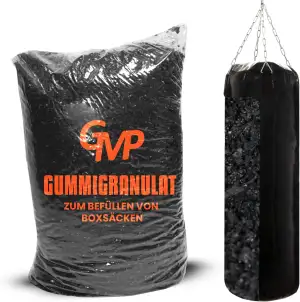 GMP 10 bis 120 Kg Boxsackfüllung Gummigranulat Füllmaterial für Boxsack Boxbirne