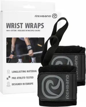 Rehband Wrist Wraps - Profi Support für Krafttraining | Stabilität bei schweren