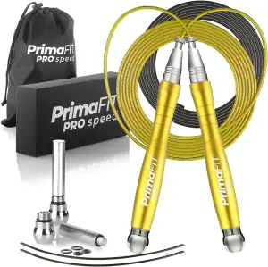 PrimaFIT Springseil Erwachsene Fitness Pro Speed Jump Rope 3m Seilspringen Verst