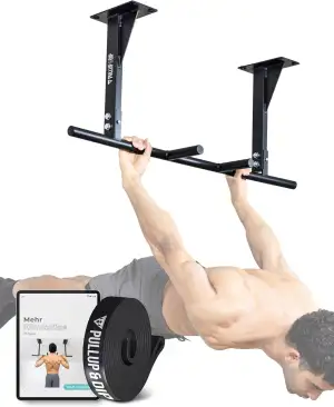 PULLUP & DIP Klimmzugstange für Deckenmontage – Pull Up Bar & Reckstange für das