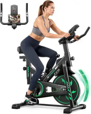Heimtrainer Fahrrad mit App, Magnetwiderstand Hometrainer Fahrrad, Leises Ergome