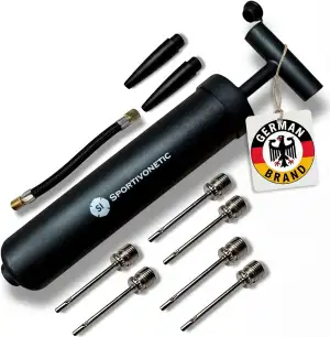 Ballpumpe mit 6 Metallnadeln - 2 Kunsstoffnadeln - 1 Schlauch - geeignet für jed