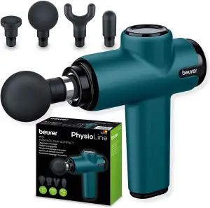 Beurer MG 99 Massagepistole, handliche Massage Gun mit 4 Aufsätzen, kraftvolle T