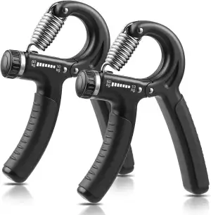 NIYIKOW 2er Set Handtrainer Unterarmtrainer, Einstellbarer Widerstand 10-60kg, G