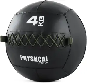 PhysKcal Medicine Wall Ball, weiche Leder-Slam-Bälle mit Gewicht für dynamische