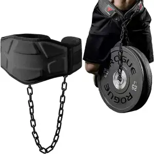 TAVIEW Dip Gürtel mit Kette Gewichteter Gürtel für Pullups mit Heavy Duty Dip Gü
