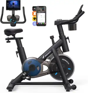 MERACH Heimtrainer Fahrrad mit Verstellbarem Widerstand, Leises Hometrainer Fahr